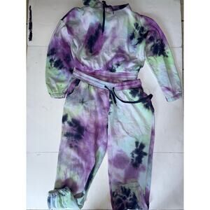 Ookie and Lala 2 piece jogger size large purple